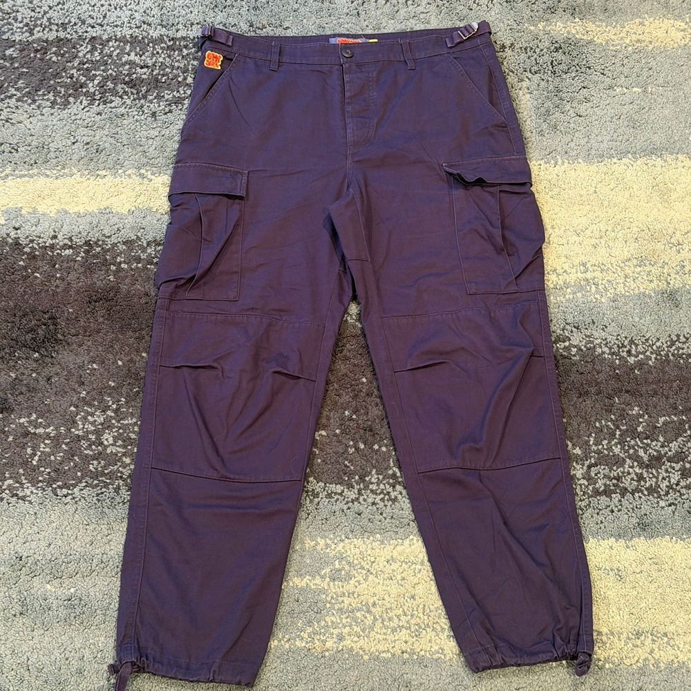 Y2K Empyre Relax Fit Cargo Pants Blue Men's Size 33W Skater Streetwear